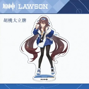 Game Figure Lawson Hutao Yoimiya Acrylic Stand Model Plate Desk Decor Standing Sign Keychain Mô Hình Đứng Standee Anime, In 2 Mặt, Cao 6cm, Trang Trí Decor Bàn Học