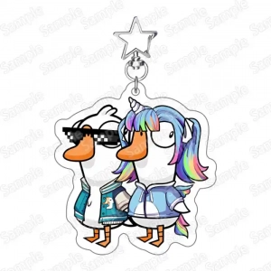 Game Goose Goose Duck Cosplay Mini New Acrylic Stand Keychain Ornaments Dumb Custom Charm Phone Personalized, Keychain, Mô Hình Đứng Standee Anime, In 2 Mặt, Cao 6cm, Trang Trí Decor Bàn Học, Balo