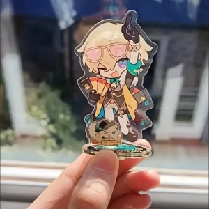 Game Honkai:star Rail Robin Bird Acrylic Figure Stand Model Plate Diy Desk Decor Standing Custom Charm Phone Personalized, Keychain, Mô Hình Đứng Standee Anime, In 2 Mặt, Cao 6cm, Trang Trí Decor Bàn Học, Balo