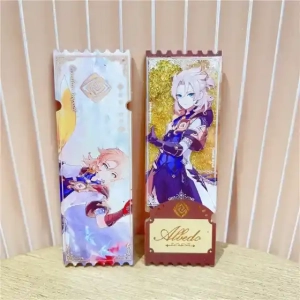 Game Impact 79 Characters Double-sided Pattern Beautiful Waterfall Quicksand Ticket Stand Custom Charm Phone Personalized, Keychain, Mô Hình Đứng Standee Anime, In 2 Mặt, Cao 6cm, Trang Trí Decor Bàn Học, Balo