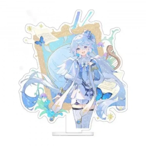 Game Impact Figure Venti Furina Acrylic Stand Popular Cartoon Character Exquisite Desk Custom Charm Phone Personalized, Keychain, Mô Hình Đứng Standee Anime, In 2 Mặt, Cao 6cm, Trang Trí Decor Bàn Học, Balo