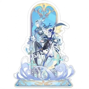 Game Impact Original Acrylic Figure Stand Eula Ice Throne Wave Skill Special Effect Cool Mô Hình Đứng Standee Anime, In 2 Mặt, Cao 6cm, Trang Trí Decor Bàn Học