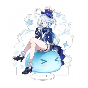 Game Yuan Shen Acrylic Standing Impacting Furina Fashionable Cosplay Decorations Signs Custom Charm Phone Personalized, Keychain, Mô Hình Đứng Standee Anime, In 2 Mặt, Cao 6cm, Trang Trí Decor Bàn Học, Balo