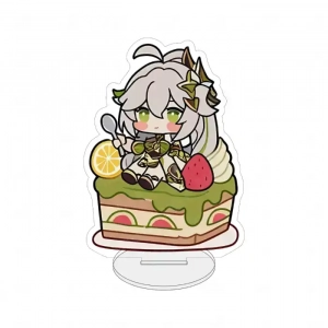 Genshin Impact Acrylic Stand Keychain Cute Cake Chibi Figure Ganyu Yae Miko Raiden Custom Charm Phone Personalized, Keychain, Mô Hình Đứng Standee Anime, In 2 Mặt, Cao 6cm, Trang Trí Decor Bàn Học, Balo