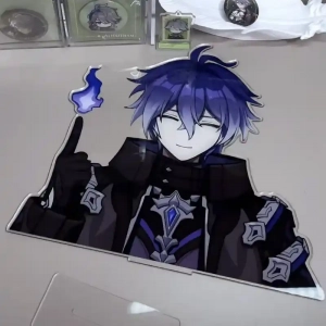 Genshin Impact Flins Avatar Half-length Photo Acrylic Figure Stand Model Plate Desk Diy Custom Charm Phone Personalized, Keychain, Mô Hình Đứng Standee Anime,  In 2 Mặt, Cao 6cm, Trang Trí Decor Bàn Học, Balo