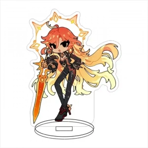 Genshin Impact Furina Raiden Shogun Cute Anime Acrylic Stand Keychain Cosplay Character Custom Charm Phone Personalized, Keychain, Mô Hình Đứng Standee Anime,  In 2 Mặt, Cao 6cm, Trang Trí Decor Bàn Học, Balo