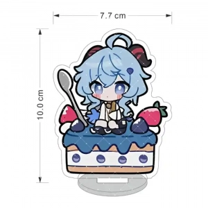 Genshin Impact Honkai Star Rail Anime Acrylic Stand Keychain Ganyu Hutao Raiden Shogun Custom Charm Phone Personalized, Keychain, Mô Hình Đứng Standee Anime, In 2 Mặt, Cao 6cm, Trang Trí Decor Bàn Học, Balo