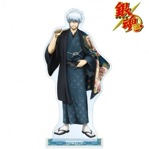Gintoki Sakata Gintama Acrylic Stand, Yorozuya Japanese Kimono Samurai Figure Stande, Toyako Custom Charm Phone Personalized, Keychain, Mô Hình Đứng Standee Anime,  In 2 Mặt, Cao 6cm, Trang Trí Decor Bàn Học, Balo