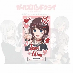 Girls Band Cry Anime Acrylic Stand Figure Iseri Nina Momoka Subaru Tomo Rupa Cute Model Plate Custom Charm Phone Personalized, Keychain, Mô Hình Đứng Standee Anime, In 2 Mặt, Cao 6cm, Trang Trí Decor Bàn Học, Balo