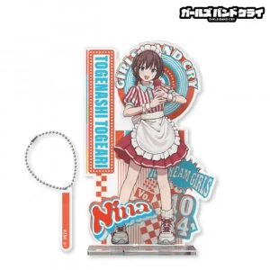 Girls Band Cry Nina Iseri 1 Acrylic Stand Keychain Ice Cream Maid Anime Desk Ornament Custom Charm Phone Personalized, Keychain, Mô Hình Đứng Standee Anime, In 2 Mặt, Cao 6cm, Trang Trí Decor Bàn Học, Balo