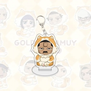 Golden Kamuy 2-in-1 Acrylic Stand Keychain, Sugimoto Asirpa Ogata Cute Chibi Akita Dog Custom Charm Phone Personalized, Keychain, Mô Hình Đứng Standee Anime, In 2 Mặt, Cao 6cm, Trang Trí Decor Bàn Học, Balo