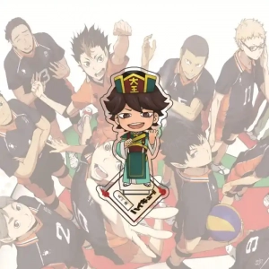 Haikyuu!! Anime Peripherals Hinata Shoyo Kageyama Tobio Acrylic Cartoon Figure Display Stand Custom Charm Phone Personalized, Keychain, Mô Hình Đứng Standee Anime, In 2 Mặt, Cao 6cm, Trang Trí Decor Bàn Học, Balo