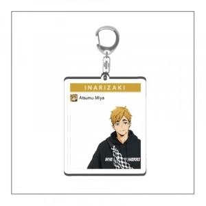 Haikyuu Karasuno High Hinata Kageyama Sugawara Daichi Cute Q Figure Acrylic Keychain Kingring Custom Charm Phone Personalized, Keychain, Mô Hình Đứng Standee Anime,  In 2 Mặt, Cao 6cm, Trang Trí Decor Bàn Học, Balo
