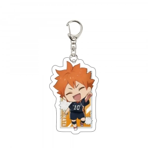 Haikyuu!!anime Hinata Shoyo Volleyball Player Stand Acrylic Keychain Sport Key Ring Character Custom Charm Phone Personalized, Keychain, Mô Hình Đứng Standee Anime, In 2 Mặt, Cao 6cm, Trang Trí Decor Bàn Học, Balo