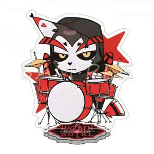 Hazbin Hotel Acrylic Stand Figures Rock Band Chibi Cartoon Merch Desktop Table Decor Custom Charm Phone Personalized, Keychain, Mô Hình Đứng Standee Anime, In 2 Mặt, Cao 6cm, Trang Trí Decor Bàn Học, Balo