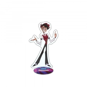 Hazbin Hotel Alastor 1 Acrylic Stand Keychain Kawaii Choice Desk Decor Charm Collectible Custom Charm Phone Personalized, Keychain, Mô Hình Đứng Standee Anime, In 2 Mặt, Cao 6cm, Trang Trí Decor Bàn Học, Balo