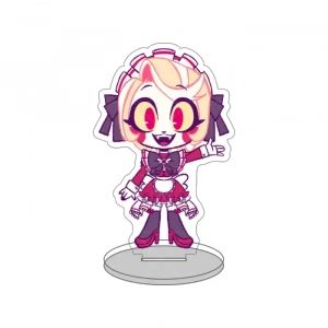 Hazbin Hotel Lucifer Charlie Vox Husk Gothic Chibi Acrylic Keychain And Desk Decor Dark Custom Charm Phone Personalized, Keychain, Mô Hình Đứng Standee Anime,  In 2 Mặt, Cao 6cm, Trang Trí Decor Bàn Học, Balo