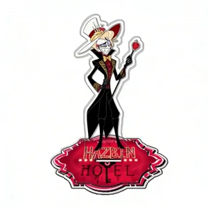 Hazbin Hotel Standing Sign Alastor Angel Dust Charlie Vox Desktop Decoration Anime Game Custom Charm Phone Personalized, Keychain, Mô Hình Đứng Standee Anime, In 2 Mặt, Cao 6cm, Trang Trí Decor Bàn Học, Balo