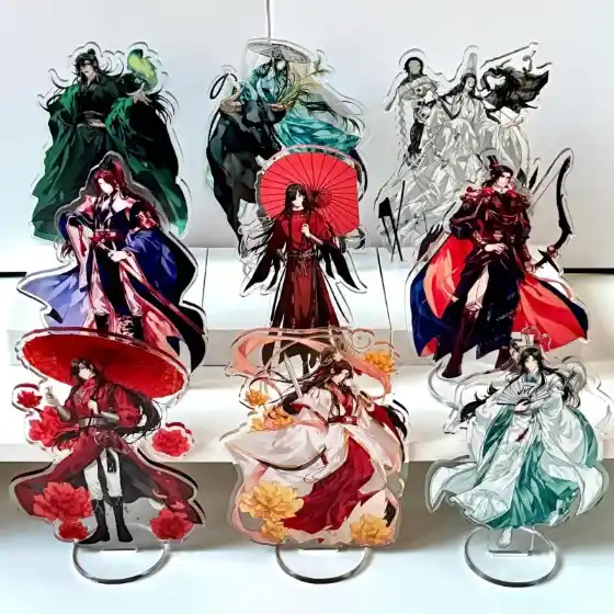Heaven Official's Blessing Acrylic Standee Hua Cheng Yu Shi Xie Lian Feng Shi Desk Display Custom Charm Phone Personalized, Keychain, Mô Hình Đứng Standee Anime, In 2 Mặt, Cao 6cm, Trang Trí Decor Bàn Học, Balo 2 Heaven Official's Blessing Acrylic Standee Hua Cheng Yu Shi Xie Lian Feng Shi Desk Display Custom Charm Phone Personalized, Keychain, Mô Hình Đứng Standee Anime, In 2 Mặt, Cao 6cm, Trang Trí Decor Bàn Học, Balo - Ảnh 2