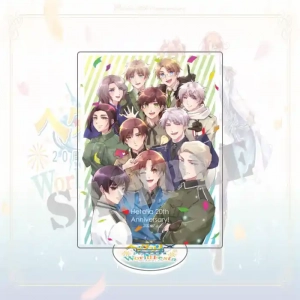 Hetalia 20th Anniversary Acrylic Stand, Group Figure Standee, Full Cast Artist Celebration Custom Charm Phone Personalized, Keychain, Mô Hình Đứng Standee Anime, In 2 Mặt, Cao 6cm, Trang Trí Decor Bàn Học, Balo