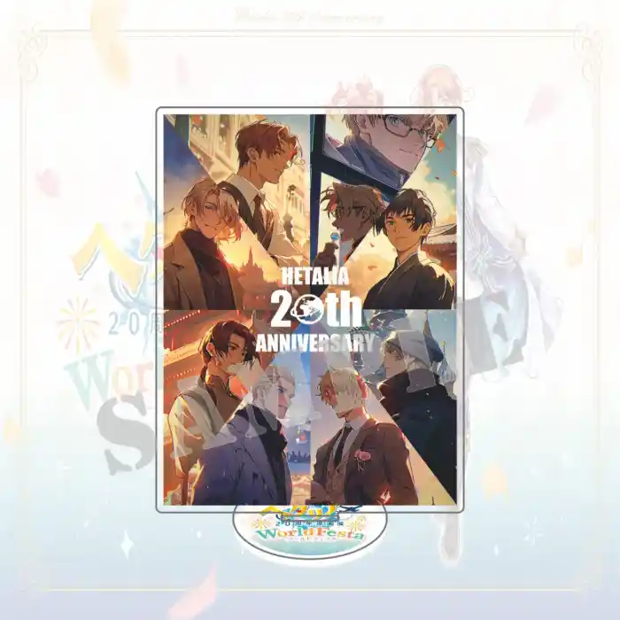 Hetalia 20th Anniversary Acrylic Stand, Group Figure Standee, Full Cast Artist Celebration Custom Charm Phone Personalized, Keychain, Mô Hình Đứng Standee Anime, In 2 Mặt, Cao 6cm, Trang Trí Decor Bàn Học, Balo 2 Hetalia 20th Anniversary Acrylic Stand, Group Figure Standee, Full Cast Artist Celebration Custom Charm Phone Personalized, Keychain, Mô Hình Đứng Standee Anime, In 2 Mặt, Cao 6cm, Trang Trí Decor Bàn Học, Balo - Ảnh 2