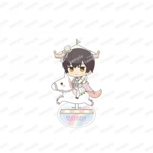 Hetalia Merry-go-round Ludwig Figure Acrylic Stand Collectible Alfred F. Jones Standing Custom Charm Phone Personalized, Keychain, Mô Hình Đứng Standee Anime, In 2 Mặt, Cao 6cm, Trang Trí Decor Bàn Học, Balo