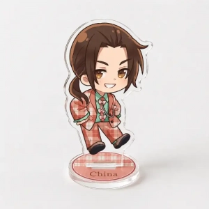 Hetalia World Stars Axis Acrylic Stand Model Plate Q Version Character Figure Desk Ornament Custom Charm Phone Personalized, Keychain, Mô Hình Đứng Standee Anime, In 2 Mặt, Cao 6cm, Trang Trí Decor Bàn Học, Balo