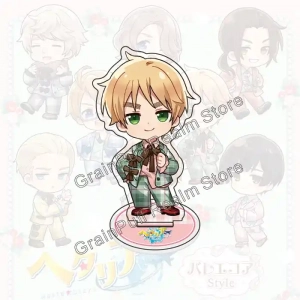 Hetalia World★stars Acrylic Standee Balletcore Style Anime Figure, Cute Ballet-inspired Custom Charm Phone Personalized, Keychain, Mô Hình Đứng Standee Anime, In 2 Mặt, Cao 6cm, Trang Trí Decor Bàn Học, Balo