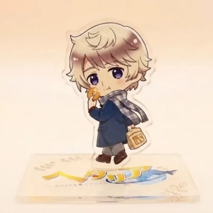 Hetalia World★stars Russia Food Tour Gourmet Mini Acrylic Character Stand Key Chain Home Desk Custom Charm Phone Personalized, Keychain, Mô Hình Đứng Standee Anime, In 2 Mặt, Cao 6cm, Trang Trí Decor Bàn Học, Balo
