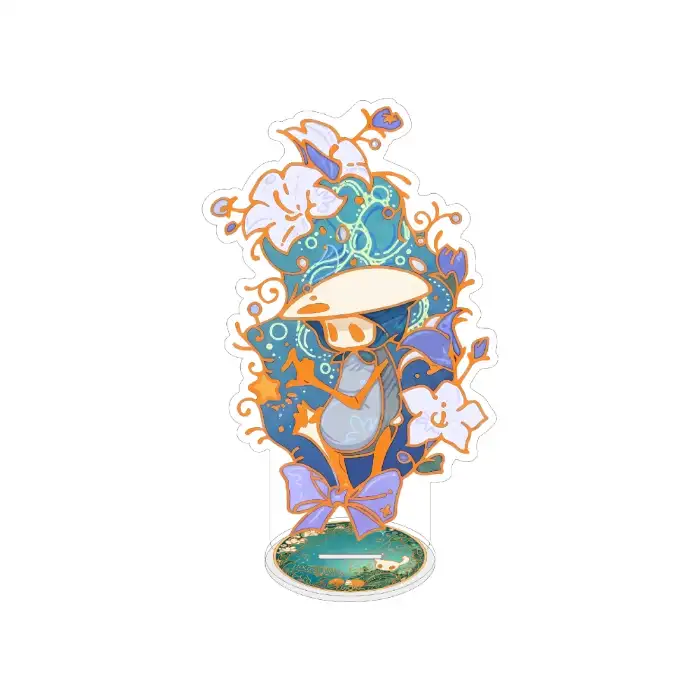 Hollow Knight 1 Acrylic Keyring Stand - Vintage Flower Design The Knight Hornet White Lady Custom Charm Phone Personalized, Keychain, Mô Hình Đứng Standee Anime, In 2 Mặt, Cao 6cm, Trang Trí Decor Bàn Học, Balo 7 Hollow Knight 1 Acrylic Keyring Stand - Vintage Flower Design The Knight Hornet White Lady Custom Charm Phone Personalized, Keychain, Mô Hình Đứng Standee Anime, In 2 Mặt, Cao 6cm, Trang Trí Decor Bàn Học, Balo - Ảnh 7