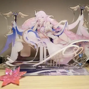 Honkai Impact 3 Elysia Lying On Your Side Acrylic Figure Stand Original Model Desktop Mô Hình Đứng Standee Anime, In 2 Mặt, Cao 6cm, Trang Trí Decor Bàn Học