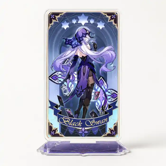 Honkai Star Rail Acrylic Stand Black Swan Sparkle Ruan Mei Tarot Card Style Figure Desk Decor Custom Charm Phone Personalized, Keychain, Mô Hình Đứng Standee Anime, In 2 Mặt, Cao 6cm, Trang Trí Decor Bàn Học, Balo 3 Honkai Star Rail Acrylic Stand Black Swan Sparkle Ruan Mei Tarot Card Style Figure Desk Decor Custom Charm Phone Personalized, Keychain, Mô Hình Đứng Standee Anime, In 2 Mặt, Cao 6cm, Trang Trí Decor Bàn Học, Balo - Ảnh 3