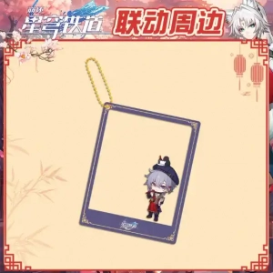 Honkai Star Rail Linkage Feixiao Jiaoqiu Cosplay Tinplate Badge Acrylic Stand Long Keychains Custom Charm Phone Personalized, Keychain, Mô Hình Đứng Standee Anime, In 2 Mặt, Cao 6cm, Trang Trí Decor Bàn Học, Balo