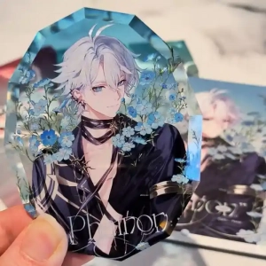 Honkai: Star Rail Phainon Mydei Anaxa Imitation Gem Octagon Acrylic Figure Stand Model Plate Custom Charm Phone Personalized, Keychain, Mô Hình Đứng Standee Anime, In 2 Mặt, Cao 6cm, Trang Trí Decor Bàn Học, Balo