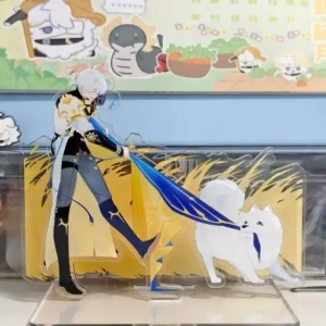 Honkai:star Rail Aedes Elysiae Puppy Tugs Phainon's Hem Acrylic Figure Stand Model Plate Diy Custom Charm Phone Personalized, Keychain, Mô Hình Đứng Standee Anime, In 2 Mặt, Cao 6cm, Trang Trí Decor Bàn Học, Balo