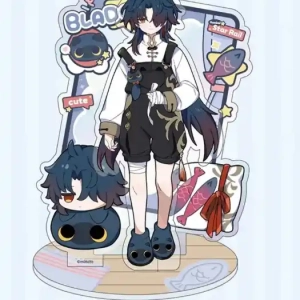 Honkai:star Rail Boys' Dormitory Pajama Style Acrylic Figure Stand Model Plate Diy Desk Decor Custom Charm Phone Personalized, Keychain, Mô Hình Đứng Standee Anime, In 2 Mặt, Cao 6cm, Trang Trí Decor Bàn Học, Balo