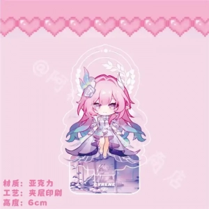 Honkai:star Rail Cyrene Mini Double-sided Interlayer Acrylic Stand Model Plate Decoration Custom Charm Phone Personalized, Keychain, Mô Hình Đứng Standee Anime, In 2 Mặt, Cao 6cm, Trang Trí Decor Bàn Học, Balo