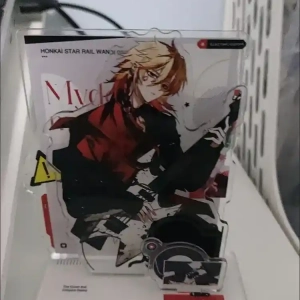 Honkai:star Rail Double Insertion Mydei Play Guitar Acrylic Figure Stand Model Plate Desk Diy Custom Charm Phone Personalized, Keychain, Mô Hình Đứng Standee Anime,  In 2 Mặt, Cao 6cm, Trang Trí Decor Bàn Học, Balo