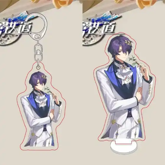 Honkai:star Rail Gentlemen Lay Flowers Acrylic Figure Stand Model Plate Decor Standing Sign Custom Charm Phone Personalized, Keychain, Mô Hình Đứng Standee Anime, In 2 Mặt, Cao 6cm, Trang Trí Decor Bàn Học, Balo 2 Honkai:star Rail Gentlemen Lay Flowers Acrylic Figure Stand Model Plate Decor Standing Sign Custom Charm Phone Personalized, Keychain, Mô Hình Đứng Standee Anime, In 2 Mặt, Cao 6cm, Trang Trí Decor Bàn Học, Balo - Ảnh 2