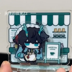 Honkai:star Rail Kafka Lunae Three Insertion Acrylic Figure Stand Model Plate Desk Decor Sign Custom Charm Phone Personalized, Keychain, Mô Hình Đứng Standee Anime,  In 2 Mặt, Cao 6cm, Trang Trí Decor Bàn Học, Balo