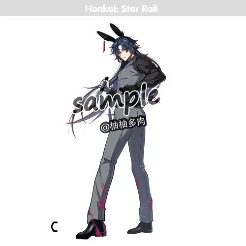 Honkai:star Rail Stellaron Hunters Figure Handsome Blade Rabbit Ears Muscles Acrylic Stand Custom Charm Phone Personalized, Keychain, Mô Hình Đứng Standee Anime, In 2 Mặt, Cao 6cm, Trang Trí Decor Bàn Học, Balo 1 Honkai:star Rail Stellaron Hunters Figure Handsome Blade Rabbit Ears Muscles Acrylic Stand Custom Charm Phone Personalized, Keychain, Mô Hình Đứng Standee Anime, In 2 Mặt, Cao 6cm, Trang Trí Decor Bàn Học, Balo