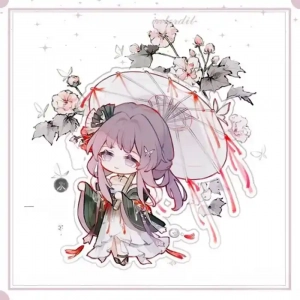 Hot Anime Honkai:star Rail Chinoiserie Flowers Hanfu Acrylic Figure Stand Model Plate Diy Custom Charm Phone Personalized, Keychain, Mô Hình Đứng Standee Anime, In 2 Mặt, Cao 6cm, Trang Trí Decor Bàn Học, Balo