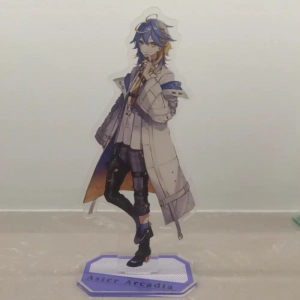 Hot Anime Nijisanji Rainbow Society Vtuber Figures Ren Zotto Aster Arcadia Cosplay Acrylic Mô Hình Đứng Standee Anime, In 2 Mặt, Cao 6cm, Trang Trí Decor Bàn Học