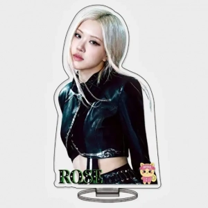 Jennie Standee Glam Style Kpop Girls Acrylic Keychain Chic Trendy Women Idol Collectible Custom Charm Phone Personalized, Keychain, Mô Hình Đứng Standee Anime, In 2 Mặt, Cao 6cm, Trang Trí Decor Bàn Học, Balo