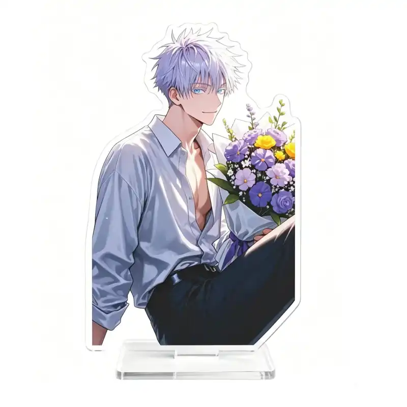 Jujutsu Kaisen Gojo Satoru Acrylic Standee Flower Bouquet Casual Outfit Series Double Side Custom Charm Phone Personalized, Keychain, Mô Hình Đứng Standee Anime, In 2 Mặt, Cao 6cm, Trang Trí Decor Bàn Học, Balo 1 Jujutsu Kaisen Gojo Satoru Acrylic Standee Flower Bouquet Casual Outfit Series Double Side Custom Charm Phone Personalized, Keychain, Mô Hình Đứng Standee Anime, In 2 Mặt, Cao 6cm, Trang Trí Decor Bàn Học, Balo