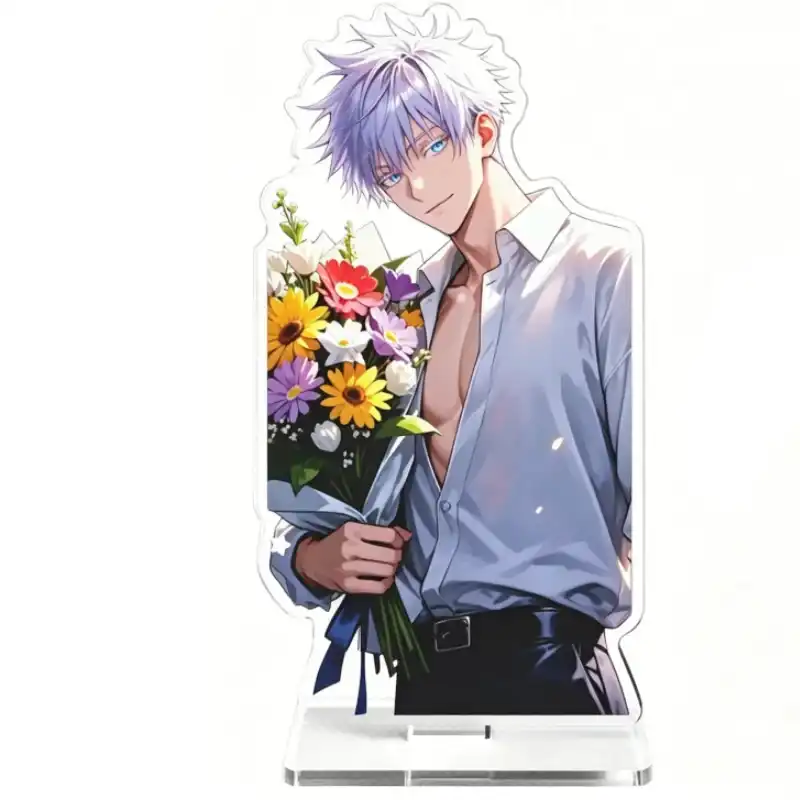 Jujutsu Kaisen Gojo Satoru Acrylic Standee Flower Bouquet Casual Outfit Series Double Side Custom Charm Phone Personalized, Keychain, Mô Hình Đứng Standee Anime, In 2 Mặt, Cao 6cm, Trang Trí Decor Bàn Học, Balo 10 Jujutsu Kaisen Gojo Satoru Acrylic Standee Flower Bouquet Casual Outfit Series Double Side Custom Charm Phone Personalized, Keychain, Mô Hình Đứng Standee Anime, In 2 Mặt, Cao 6cm, Trang Trí Decor Bàn Học, Balo - Ảnh 10