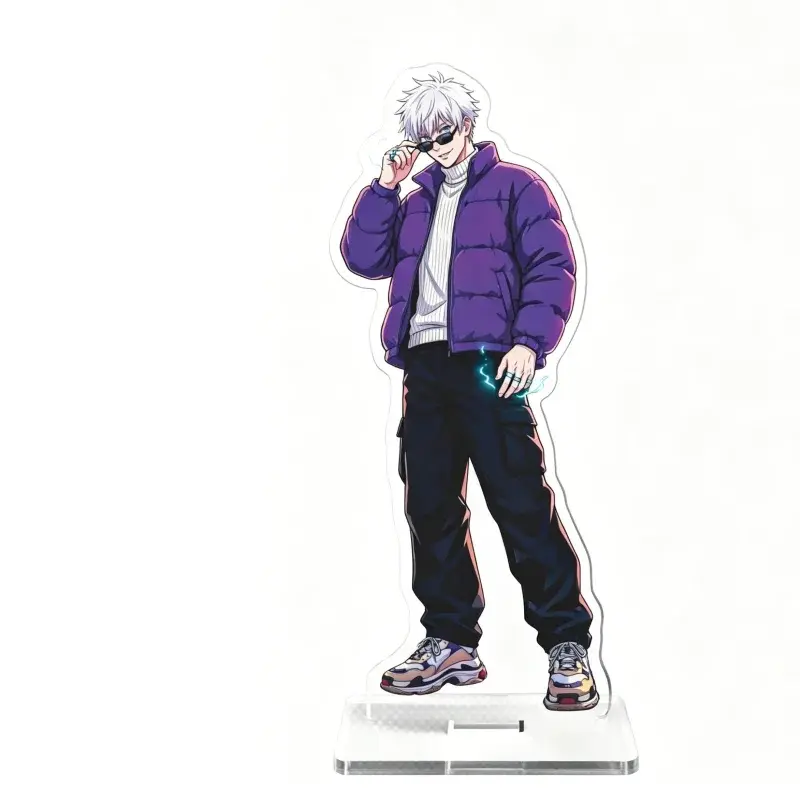 Jujutsu Kaisen Gojo Satoru Acrylic Standee Flower Bouquet Casual Outfit Series Double Side Custom Charm Phone Personalized, Keychain, Mô Hình Đứng Standee Anime, In 2 Mặt, Cao 6cm, Trang Trí Decor Bàn Học, Balo 2 Jujutsu Kaisen Gojo Satoru Acrylic Standee Flower Bouquet Casual Outfit Series Double Side Custom Charm Phone Personalized, Keychain, Mô Hình Đứng Standee Anime, In 2 Mặt, Cao 6cm, Trang Trí Decor Bàn Học, Balo - Ảnh 2