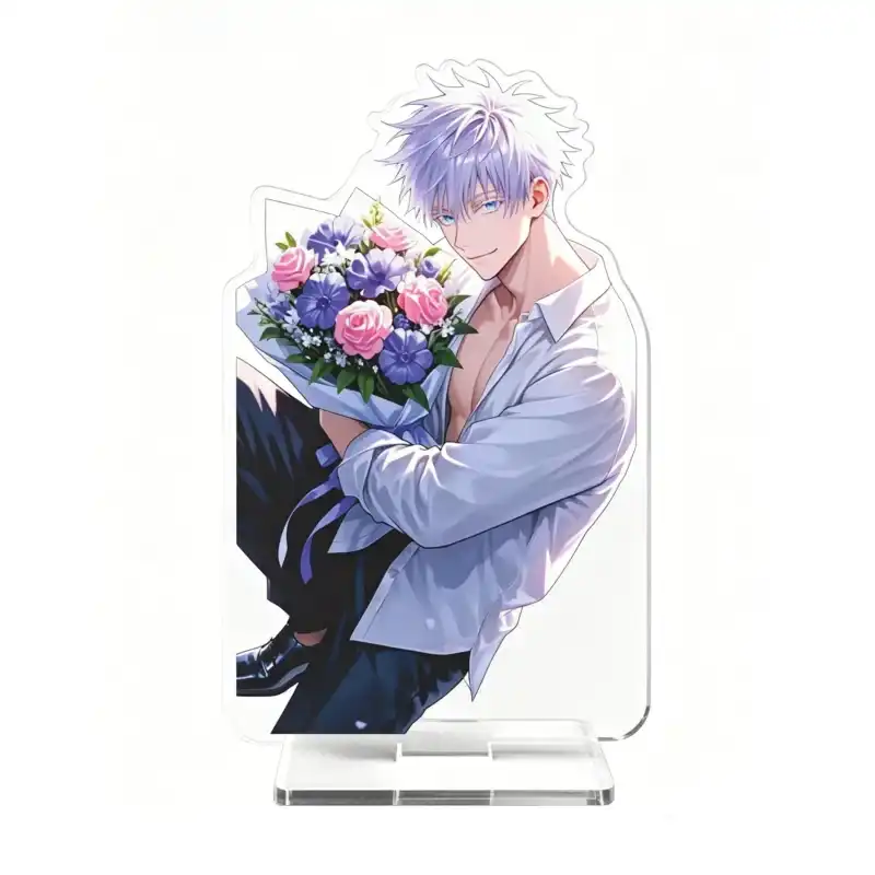 Jujutsu Kaisen Gojo Satoru Acrylic Standee Flower Bouquet Casual Outfit Series Double Side Custom Charm Phone Personalized, Keychain, Mô Hình Đứng Standee Anime, In 2 Mặt, Cao 6cm, Trang Trí Decor Bàn Học, Balo 5 Jujutsu Kaisen Gojo Satoru Acrylic Standee Flower Bouquet Casual Outfit Series Double Side Custom Charm Phone Personalized, Keychain, Mô Hình Đứng Standee Anime, In 2 Mặt, Cao 6cm, Trang Trí Decor Bàn Học, Balo - Ảnh 5