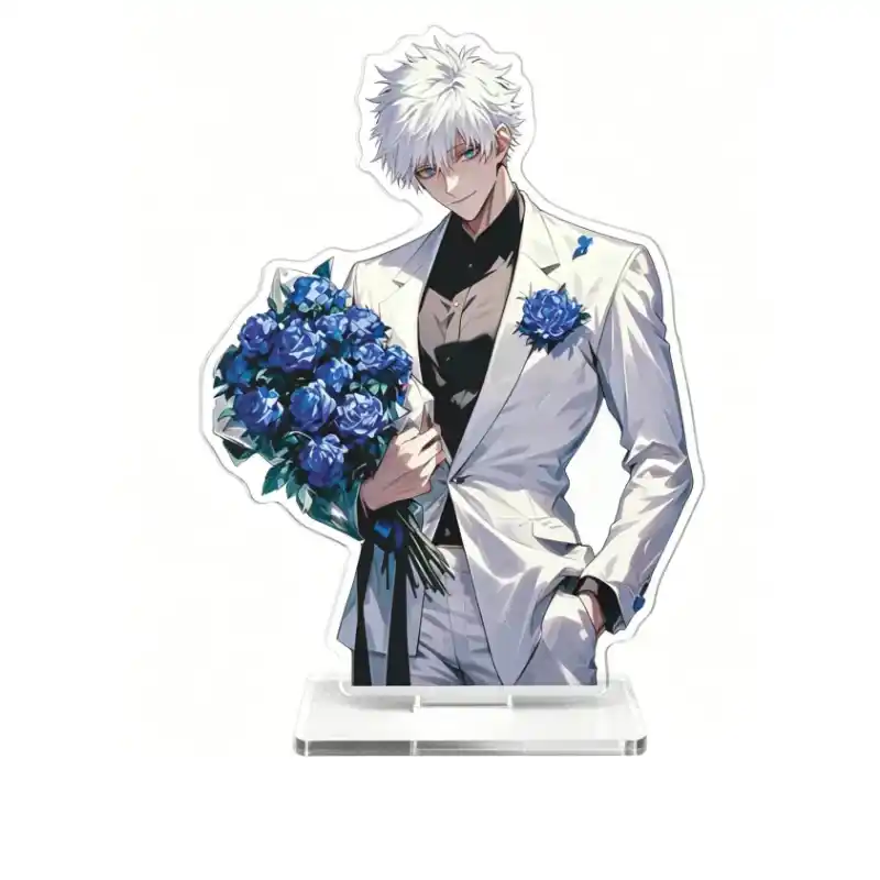 Jujutsu Kaisen Gojo Satoru Acrylic Standee Flower Bouquet Casual Outfit Series Double Side Custom Charm Phone Personalized, Keychain, Mô Hình Đứng Standee Anime, In 2 Mặt, Cao 6cm, Trang Trí Decor Bàn Học, Balo 7 Jujutsu Kaisen Gojo Satoru Acrylic Standee Flower Bouquet Casual Outfit Series Double Side Custom Charm Phone Personalized, Keychain, Mô Hình Đứng Standee Anime, In 2 Mặt, Cao 6cm, Trang Trí Decor Bàn Học, Balo - Ảnh 7
