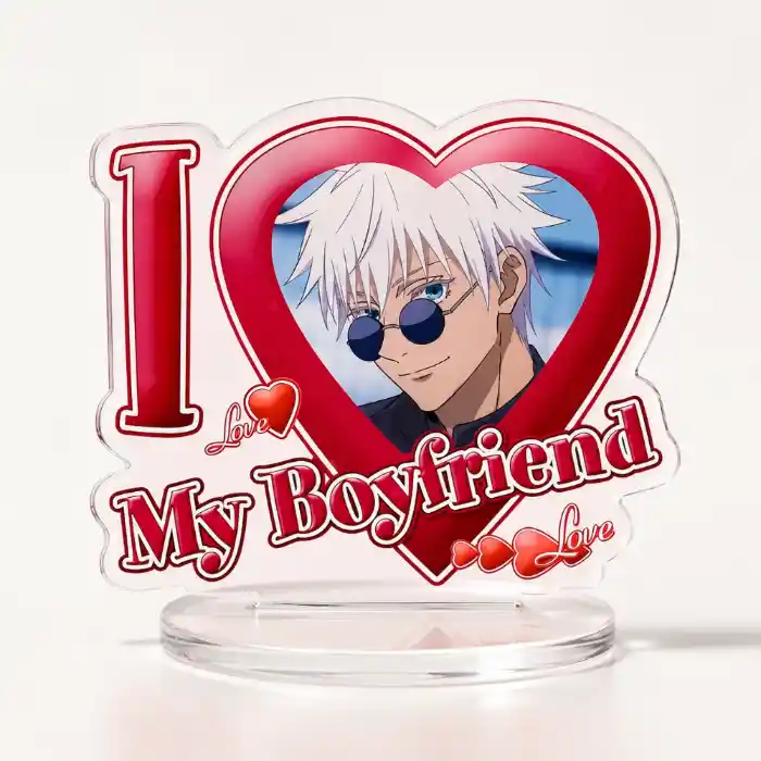 Jujutsu Kaisen I Love My Boyfriend Girlfriend Heart Shape Acrylic Stand Model Plate Anime Custom Charm Phone Personalized, Keychain, Mô Hình Đứng Standee Anime, In 2 Mặt, Cao 6cm, Trang Trí Decor Bàn Học, Balo 2 Jujutsu Kaisen I Love My Boyfriend Girlfriend Heart Shape Acrylic Stand Model Plate Anime Custom Charm Phone Personalized, Keychain, Mô Hình Đứng Standee Anime, In 2 Mặt, Cao 6cm, Trang Trí Decor Bàn Học, Balo - Ảnh 2
